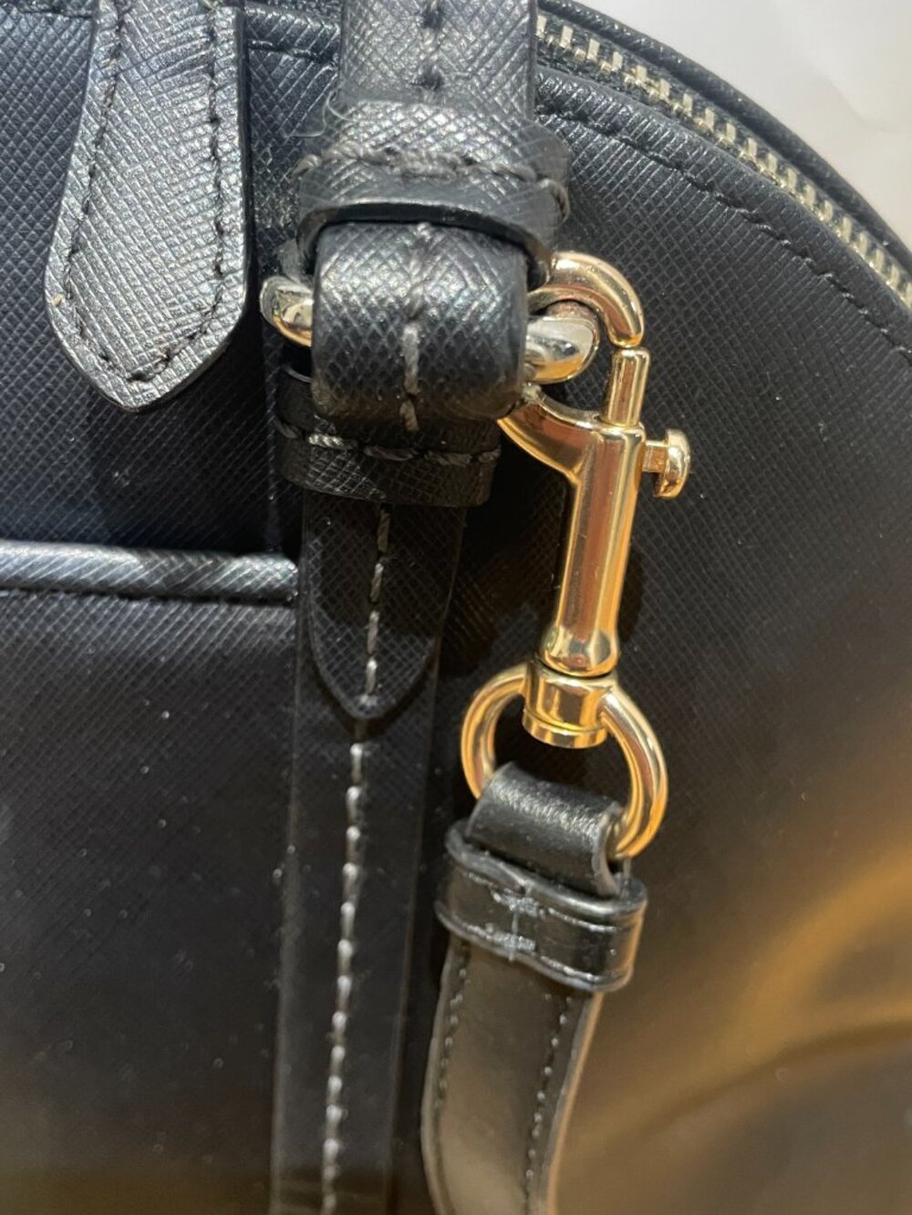 Coach Peyton Leather Black Cora Domed Satchel Model F25671 - Picture 4 of 15